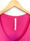 Babaton V-Neck Tee in Hot Pink SOLD AS IS (Size M)