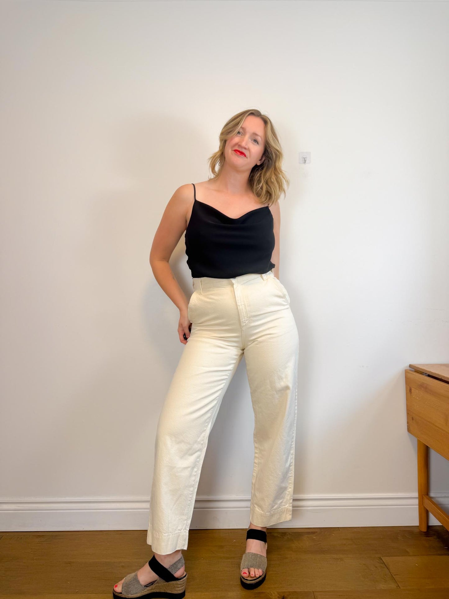MARA HOFFMAN "Gia Pants in Natural" (Size 10)