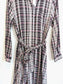 HATCH "The Alyssa Dress in Black/White/Pink Plaid" NWT (Size S/M)