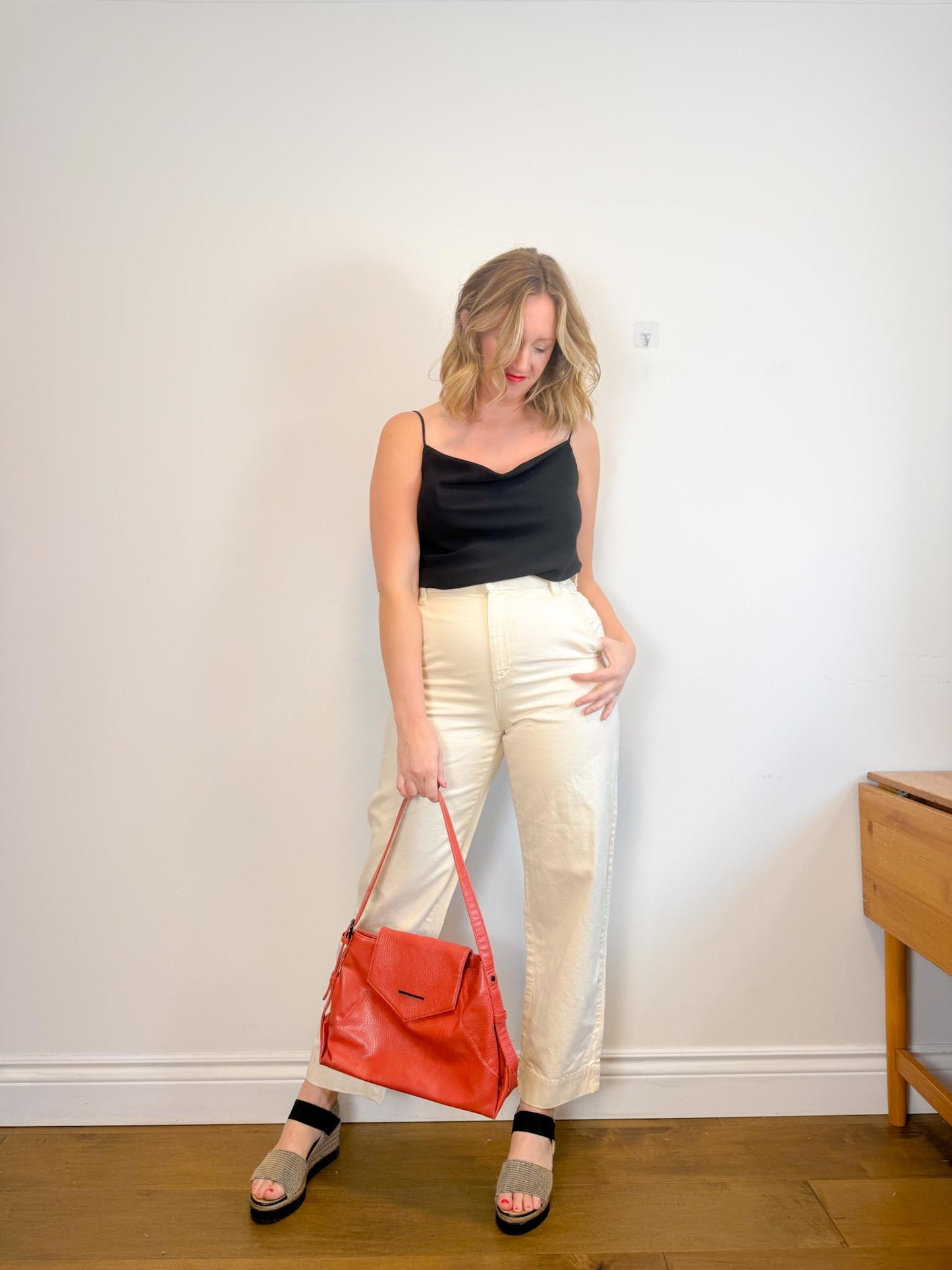 MARA HOFFMAN "Gia Pants in Natural" (Size 10)