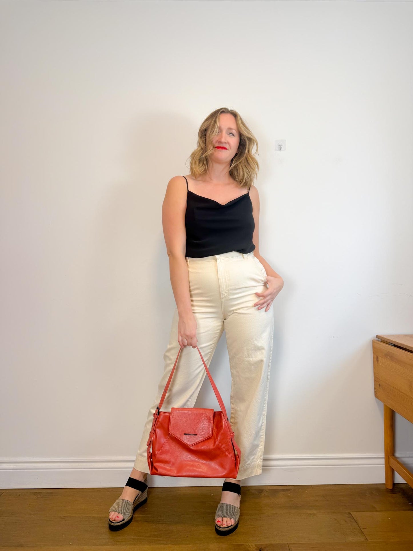 MARA HOFFMAN "Gia Pants in Natural" (Size 10)