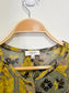 Wilfred Silk Sheer Blouse in Yellow/Grey/Blue Print SOLD AS IS (Size S/M)