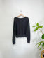 Lululemon Cropped Ribbed Crewneck in Charcoal Grey (Size M/L)