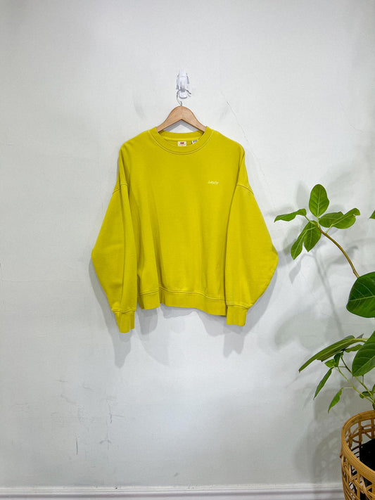 Levi’s Crewneck in Chartreuse (Size M/L)