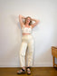 House of Harlow Linen Crop Top (Size M)