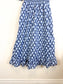 J.Crew Smocked Midi Dress with Puff Sleeves in Blue Print (Size S/M)