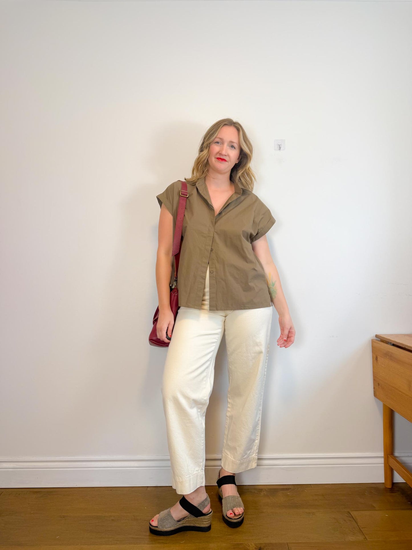 MARA HOFFMAN "Gia Pants in Natural" (Size 10)