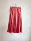 Babaton "Slip Satin Midi Skirt" in Pink (Size 8)