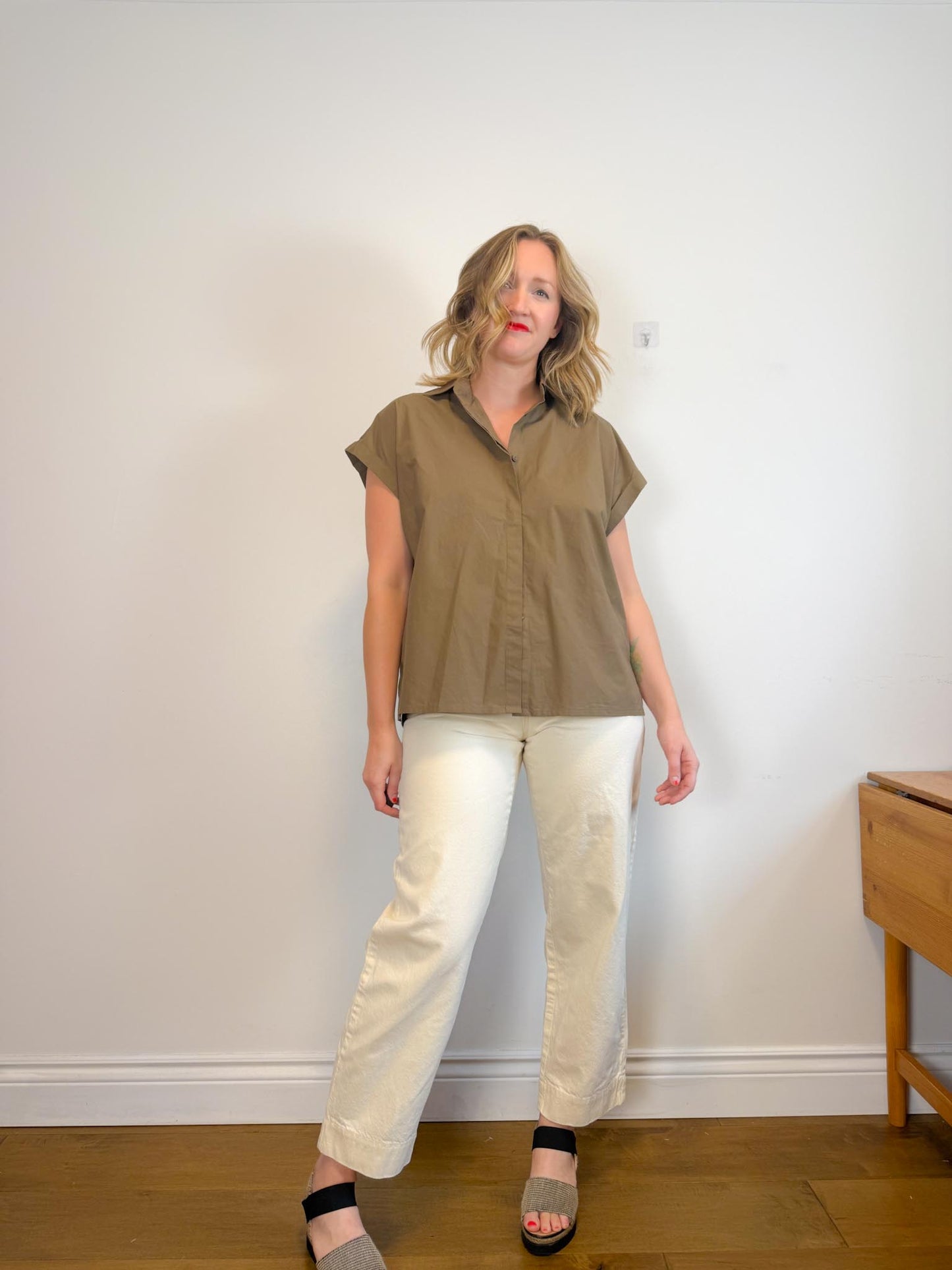 MARA HOFFMAN "Gia Pants in Natural" (Size 10)