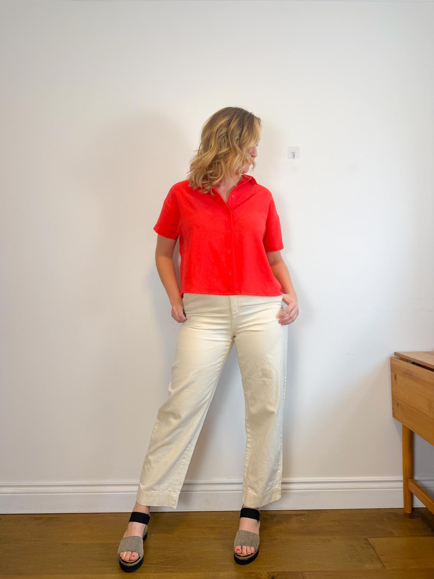 MARA HOFFMAN "Gia Pants in Natural" (Size 10)