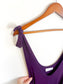 METTAMADE Slow Fashion Wide Leg Jumpsuit in Purple (Size L)