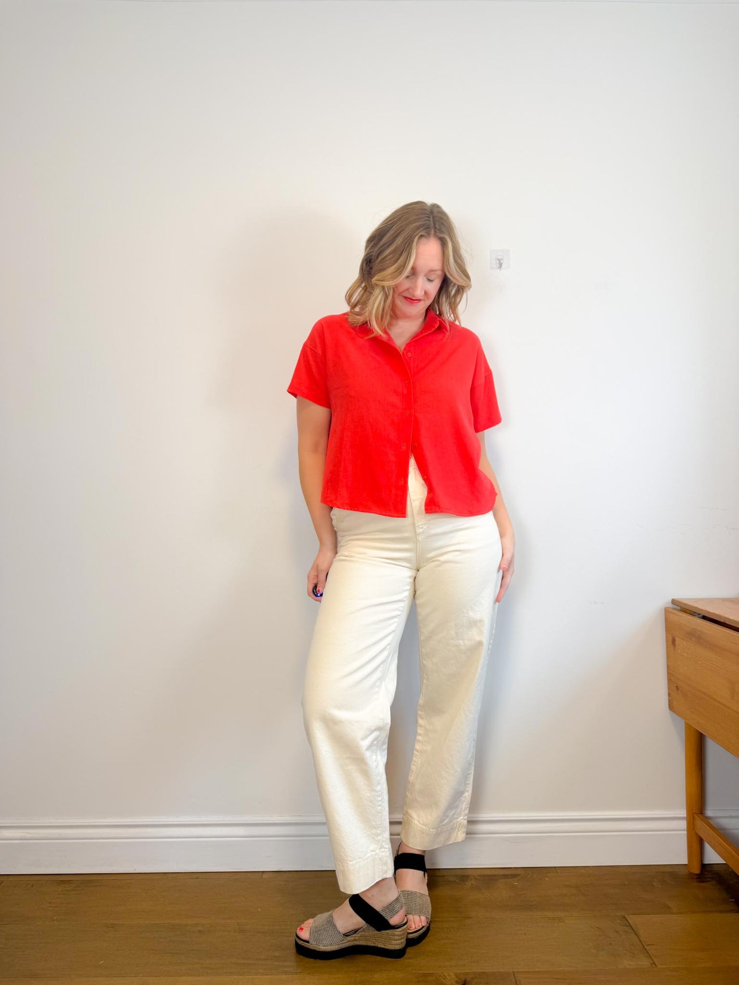 MARA HOFFMAN "Gia Pants in Natural" (Size 10)