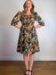 Birds of North America "Chestnut Bunting Dress - Everlasting" (Size M)