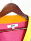 MDM Patchwork Cardigan in Hot Pink/Navy (Size S-L)