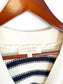 Sezane "Wilson Cardigan" in Ecru/Marine (Size S/M)