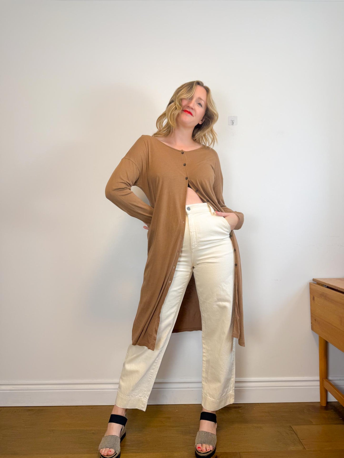 MARA HOFFMAN "Gia Pants in Natural" (Size 10)