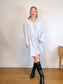 Wilfred Free "Boyfriend Linen Dress in Blue/White Stripe" NWT (Size L)
