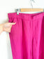 OUI Wide Leg Linen Culottes in Hot Pink (Size XL)