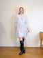 Wilfred Free "Boyfriend Linen Dress in Blue/White Stripe" NWT (Size L)