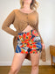 RW&Co Floral Mini Skirt (Size 14)