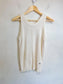 FIG Sleeveless Knit Top in Cream (Size S)