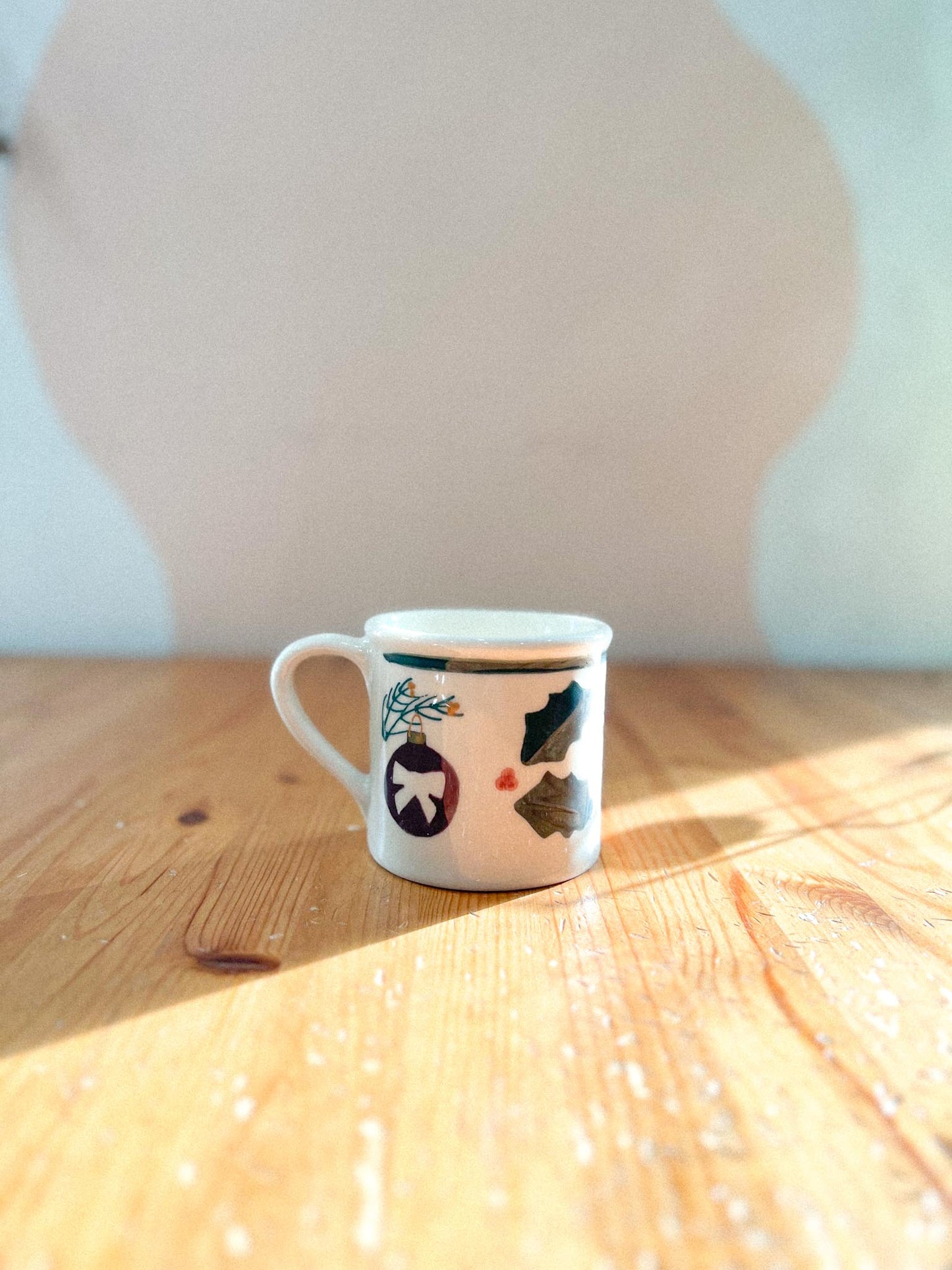 1982 Hartstone Hand Painted Christmas Mug