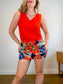 RW&Co Floral Mini Skirt (Size 14)