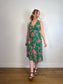 Blue Vanilla Dress in Green/Pink Floral (Size S/M)