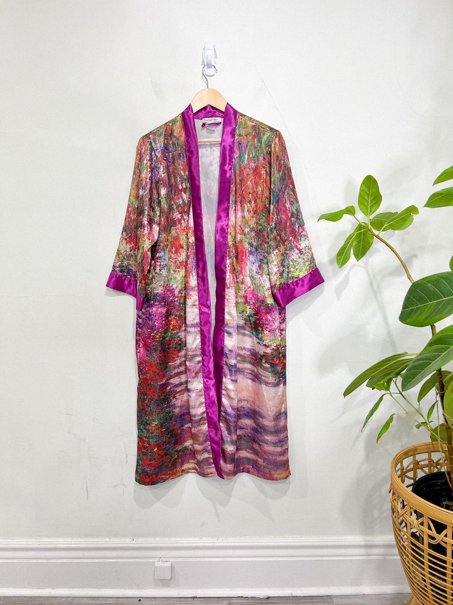 Vintage Abstract Print Duster / Robe (Size S/M)