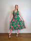 Blue Vanilla Dress in Green/Pink Floral (Size S/M)