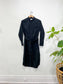 KOTN Slow Fashion Long Sleeve Shirt Dress in Black (Size M)