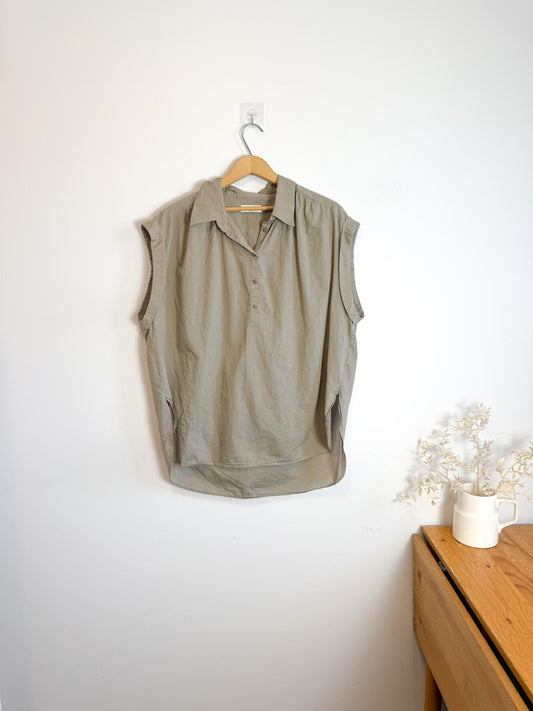 Babaton Tunic Top in Sandy Beige (Size L)