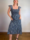 Melissa Nepton Cotton Maxi Dress in Navy (Size M)