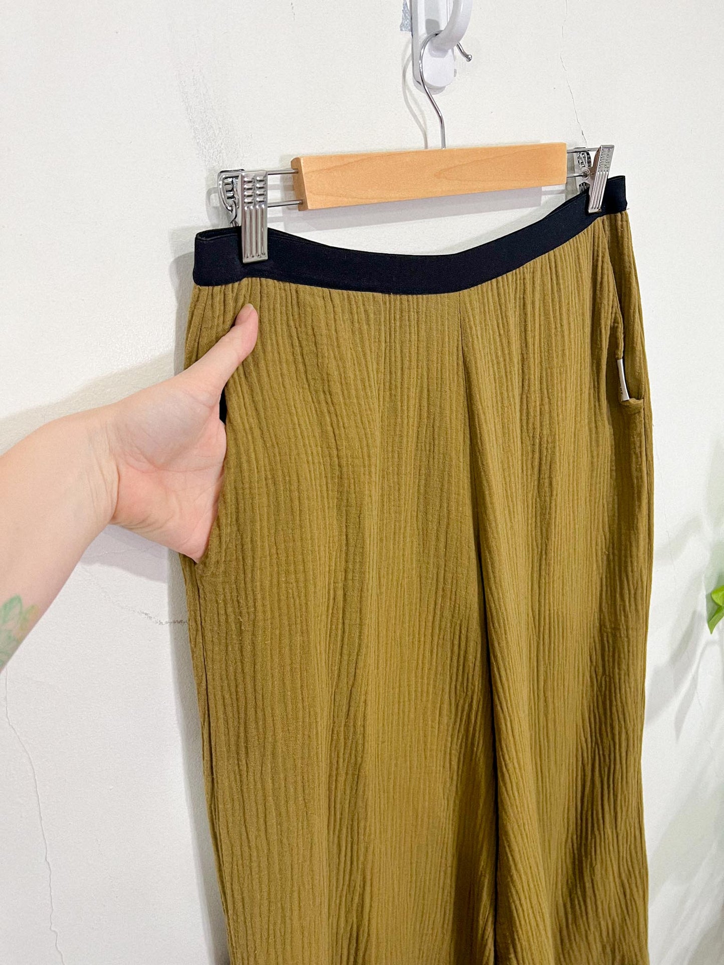 PENN & INK N.Y. Loungewear Cotton Pants in Mustard (Size S/M)