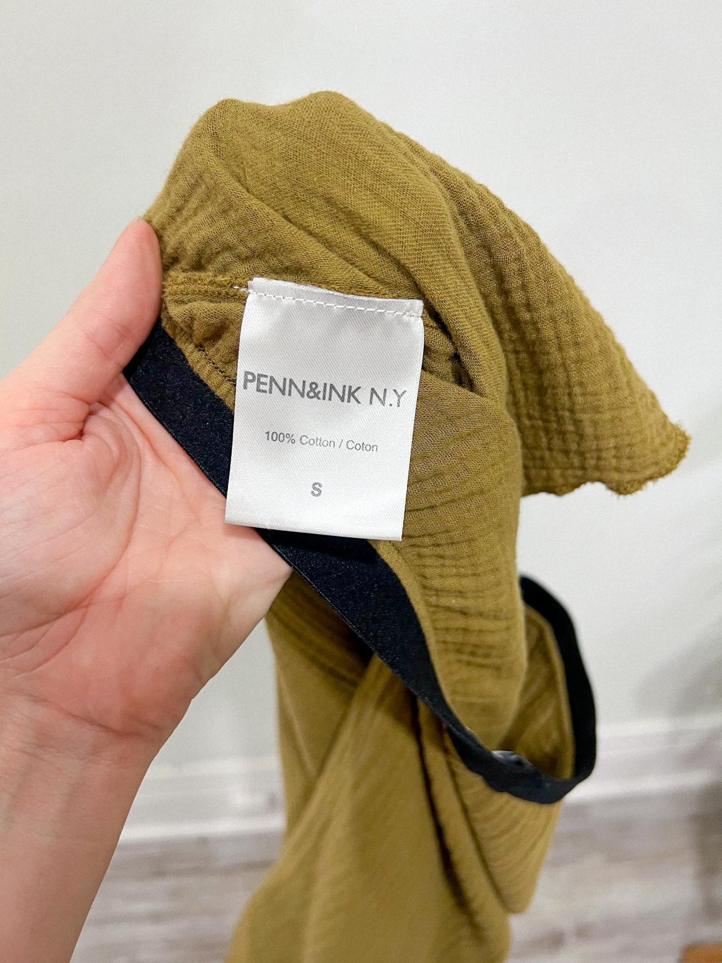 PENN & INK N.Y. Loungewear Cotton Pants in Mustard (Size S/M)