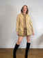 Vintage Emporio Collection by E.A. Faux Suede Wrap Jacket in Beige (Size M)