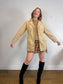 Vintage Emporio Collection by E.A. Faux Suede Wrap Jacket in Beige (Size M)