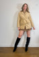 Vintage Emporio Collection by E.A. Faux Suede Wrap Jacket in Beige (Size M)
