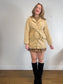 Vintage Emporio Collection by E.A. Faux Suede Wrap Jacket in Beige (Size M)