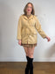Vintage Emporio Collection by E.A. Faux Suede Wrap Jacket in Beige (Size M)