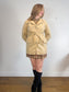 Vintage Emporio Collection by E.A. Faux Suede Wrap Jacket in Beige (Size M)