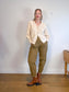 COS Ribbed Cardigan in Cream (Size L)