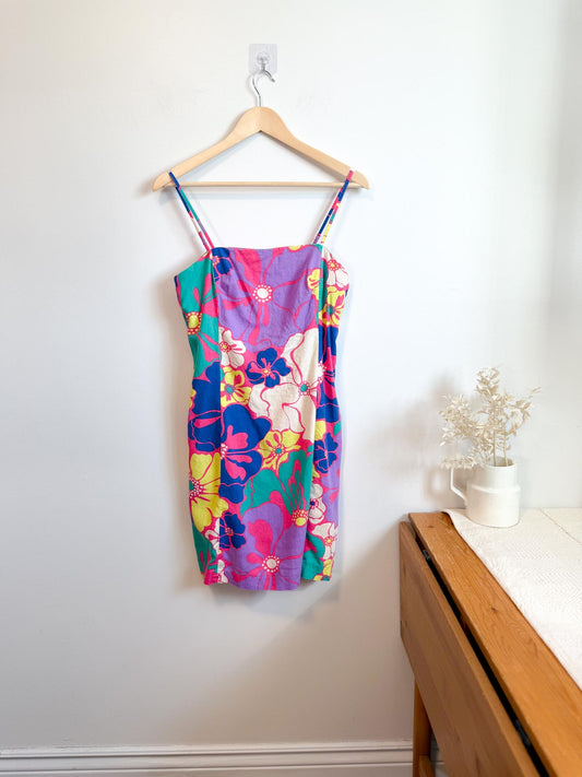 Gap Floral Linen Mini Dress (Size S/M)