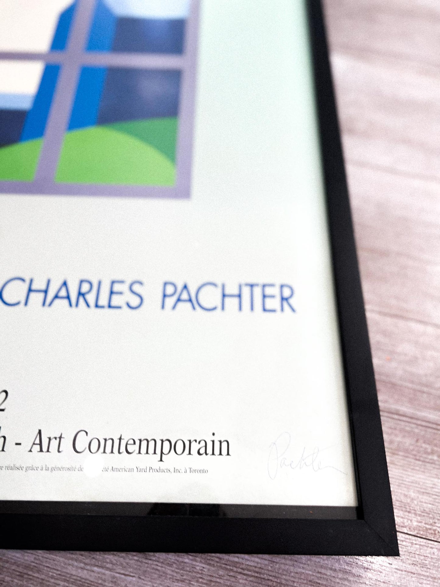 Charles Pachter Large Signed Print in Frame NO SHIPPING