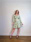 Vintage Floral Wrap Dress / Jacket (Size M/L)