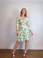 Vintage Floral Wrap Dress / Jacket (Size M/L)