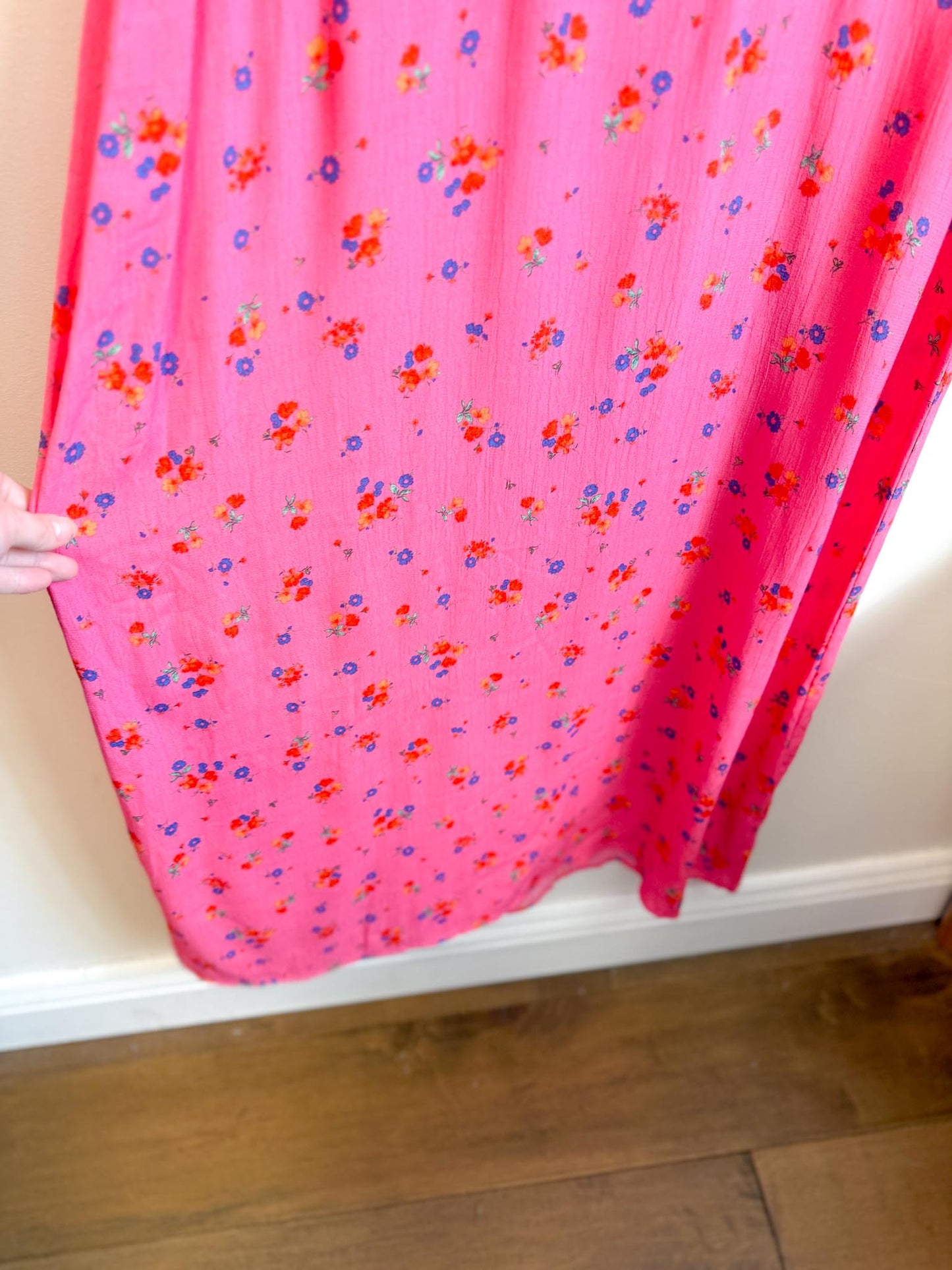 Nobody's Child "Ditsy Floral Pink Felicia Midi Dress" NWT (Size 16)