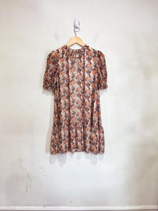 Wilfred "Walden Dress" in Wheat/Basalt Grey Floral (Size S/M)