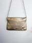 TROUVE Envelope Clutch Purse in Gold with Strap