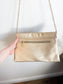 TROUVE Envelope Clutch Purse in Gold with Strap